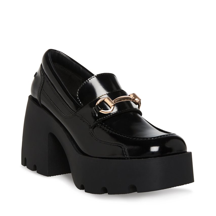 Zapatos Plataforma Steve Madden Penelope Charol Mujer Negras | ES ZI1E29